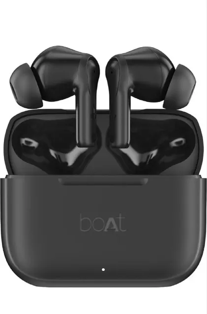 boAt Airdopes 141, Up to 50 Hours Playtime, Quad Mics ENx™ Tech, Dual EQ Modes, 13mm Drivers, Beast™ Mode, ASAP™ Charge, IWP™ Technology, BT v5.3, IPX4 Resistant TWS Earbuds (Matte Charcoal)