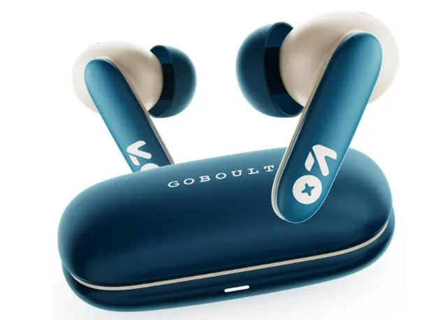 GOBOULT Y1 v2.0 Ear Buds Wireless with 60H Playtime, Zen Quad Mic ENC, 45ms Low Latency, Touch Contorl, Dual Device Pairing, Bluetooth 6.0, 13mm Bass Driver Earbud TWS Wireless Earphone (Blue Teal)