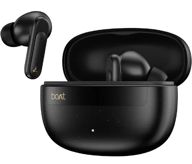 boAt 2026 Launch Airdopes Plus 222 with Immersive Spatial Audio, 60 Hrs Battery, 13mm Drivers, Hearables App Support, Multi Connect, Voice Assistant TWS Earbuds with mic (Carbon Black)