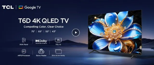 TCL (55 inches) 4K Ultra HD Smart QLED Google TV @ 29,740