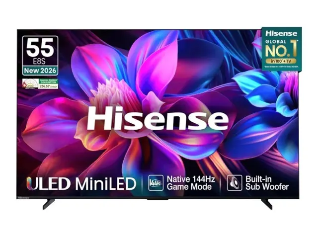 Hisense 55 Inch Hi-QLED MiniLED Smart TV @34999
