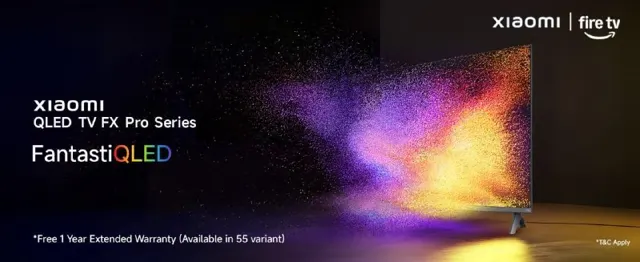 Xiaomi 55 inch Smartchoice FX Pro 4K QLED Smart TV at ₹27,874.