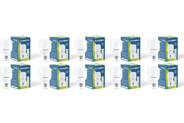 Crompton B22 LED Lamp (Cool Day Light Pack of 10 @3402