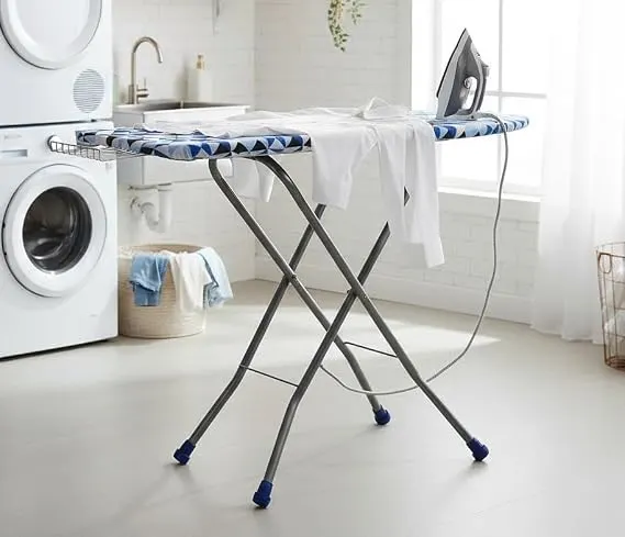 FLIPZON Wooden Self Standing 18" Unique Folding Premium Ironing Board/Table with Iron Holder, Foldab