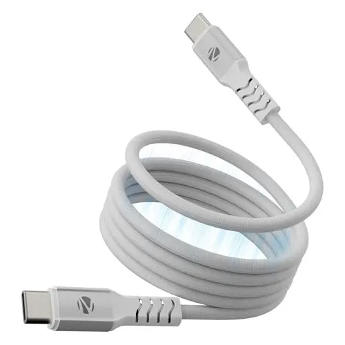 Zebronics Type C - Type C Magnetic Braided Cable, 60 Watts, ...