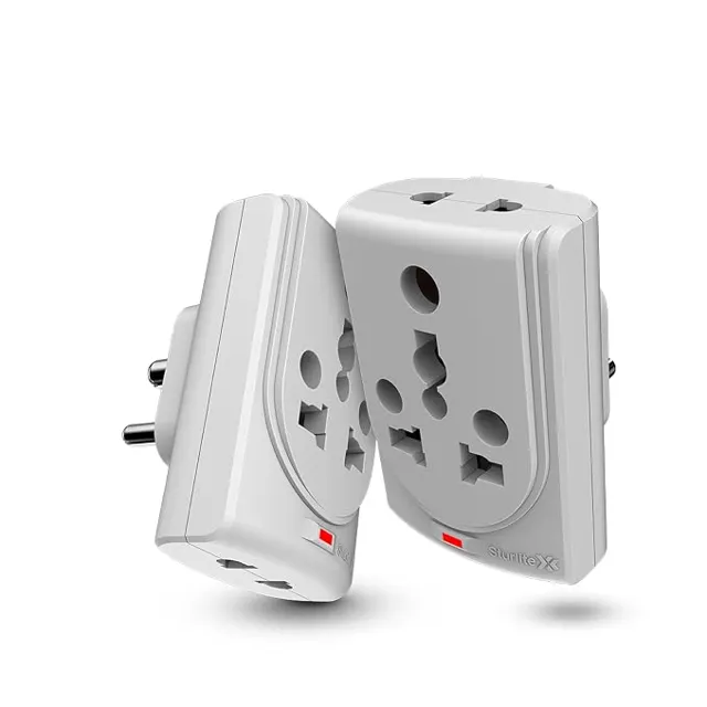 Sturlite Konvert Multiplug| 6-16 Amp| 2-Pin & 3-Pin Socket| Universal AC Travel Adapter| Premium Pol