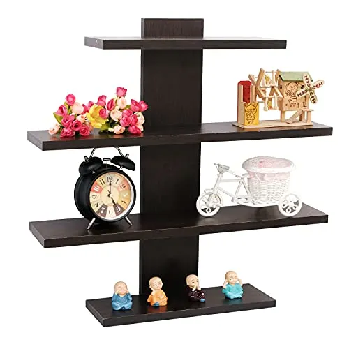 Ebee Engineered Wood Lifestyle Wall Shelf/Bookshelf/Display ...