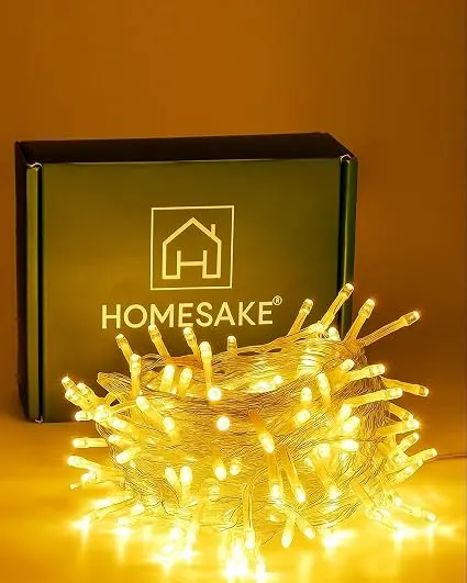 Homesake® 36 Feet Long 40 LED Power Pixel Serial String light Fairy Lights, Plug Sourced, Home & Out