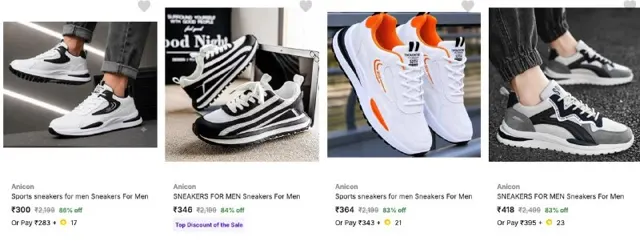 Up to 86% OFF - Anicon Mens Sports Shoes | Starts At Rs.300