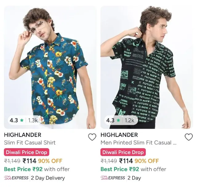 Upto 90% Off On Highlander Men Clothing.