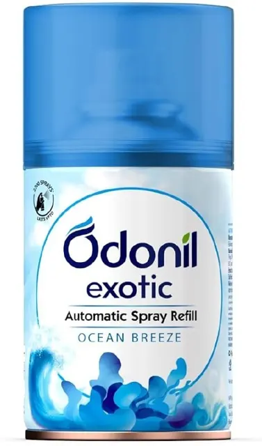 DABUR Odonil Exotic Automatic Spray Refill - 225Ml | Ocean Breeze | 2X Long Lasting | 2200 Sprays Gu