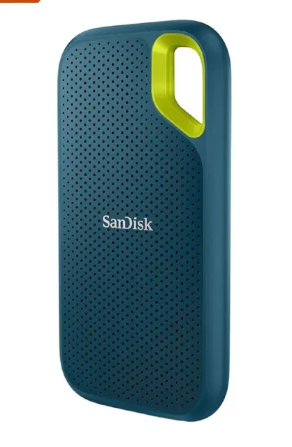 SanDisk Extreme 4TB Portable External SSD, 1050MB/s R, 1000MB/s W, 3m Drop Protection, IP65 Water/dust Resistant, PC,MAC & TypeC Smartphone Compatible, 5Y Warranty, Monterey Color
