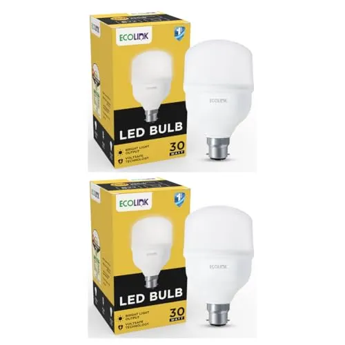 EcoLink 30-watt LED Bulb | Bulb Base: B22, High Wattage LED Bulb for Hall & Home|Colour : Crystal Wh