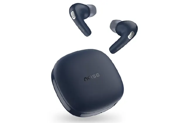 Noise Newly Launched Buds E1 V2 in-Ear Truly Wireless Earbuds with Pebble Grain Design, 35H of Playtime, Quad mic ENC,10mm Driver, Low Latency, BT v5.3 (Cobalt Blue)