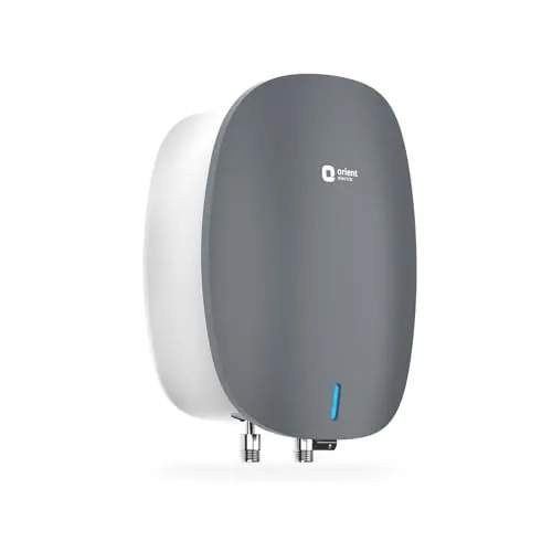 Orient Electric Instaflo Neo Geyser 5.9 Litre Instant Water Heater| Stainless Steel Tank | Red Dot Design Winner| High-rise Compatible|Shockproof, 6.5 Bar| 6 years tank warranty by Orient | Slate Grey