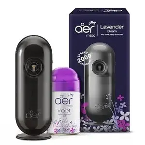 Godrej aer Matic Kit (Machine + Refill) - Automatic Room Fresheners with Flexi Control Spray | Laven