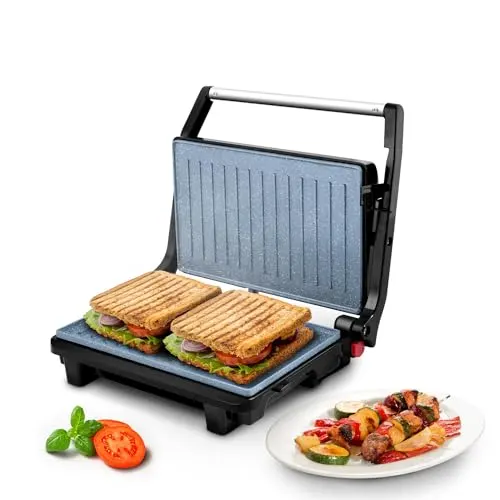 Wipro Elato BS202 1000 Watt Ceramic Grill Sandwich Maker, Sc...
