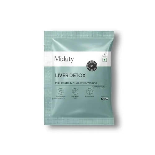 Miduty Liver Detox Supplement Milk Thistle with N-Acetyl Cysteine 900 mg | Natural Body – Sample Loo