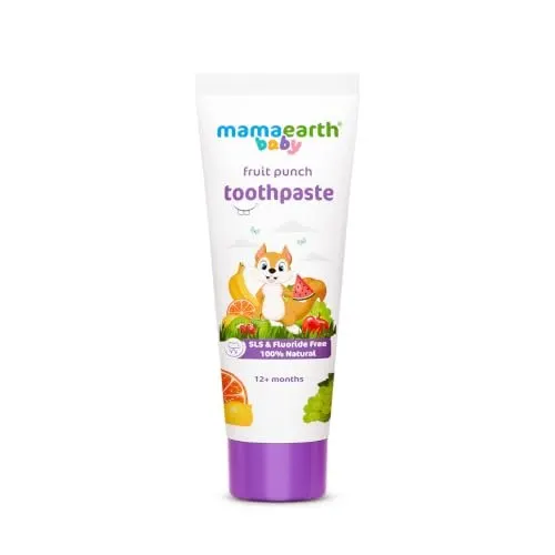 Mamaearth Fruit Punch Toothpaste - 50g | Infused with Sorbitol, Silica & Glycerin | Promotes Healthy