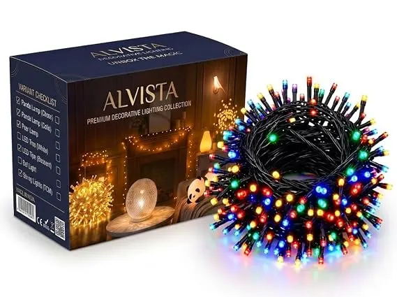 15 Meter 60 LED Decorative String Fairy Rice Lights for Home Decoration Indoor and Outdoor Decoratio